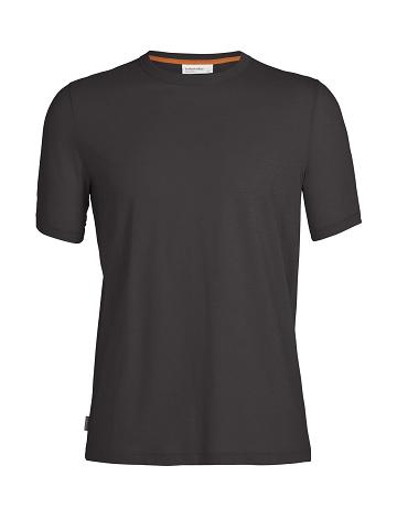 Monsoon Icebreaker Tencel Cotton Short Sleeve Men's T Shirts | AU 1194KORI